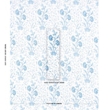 Schumacher Khilana Floral Porcelain Fabric