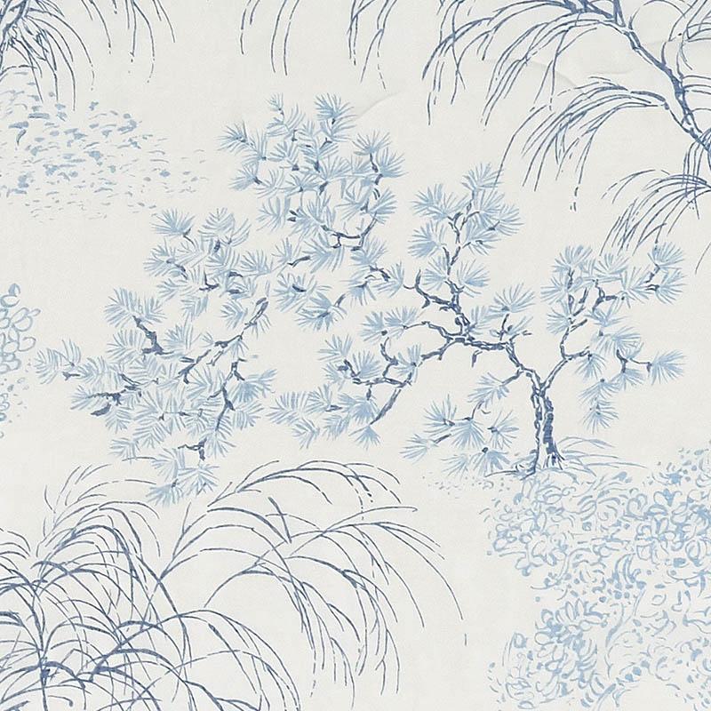 Schumacher Mori Sheer Porcelain Fabric