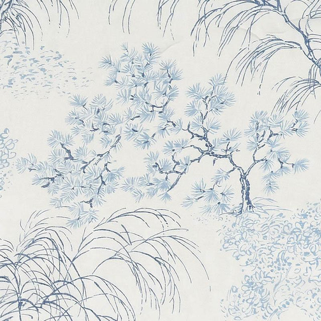 Schumacher Mori Sheer Porcelain Fabric