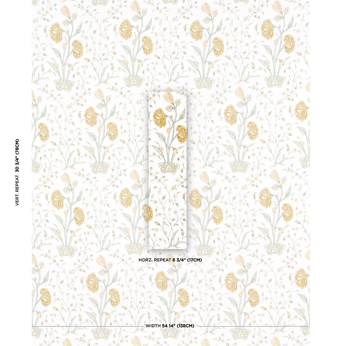 Schumacher Khilana Floral Marigold Fabric