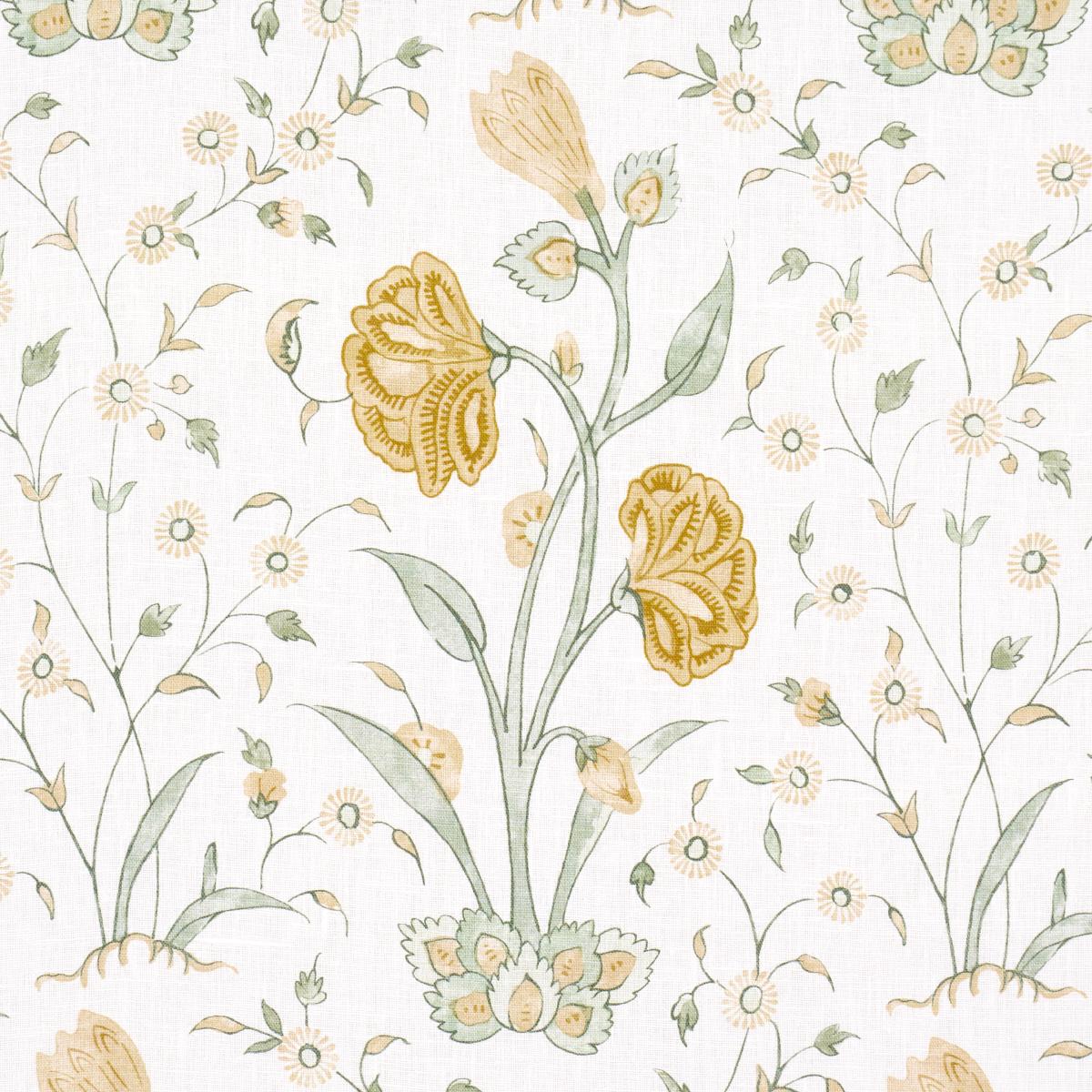 Schumacher Khilana Floral Marigold Fabric