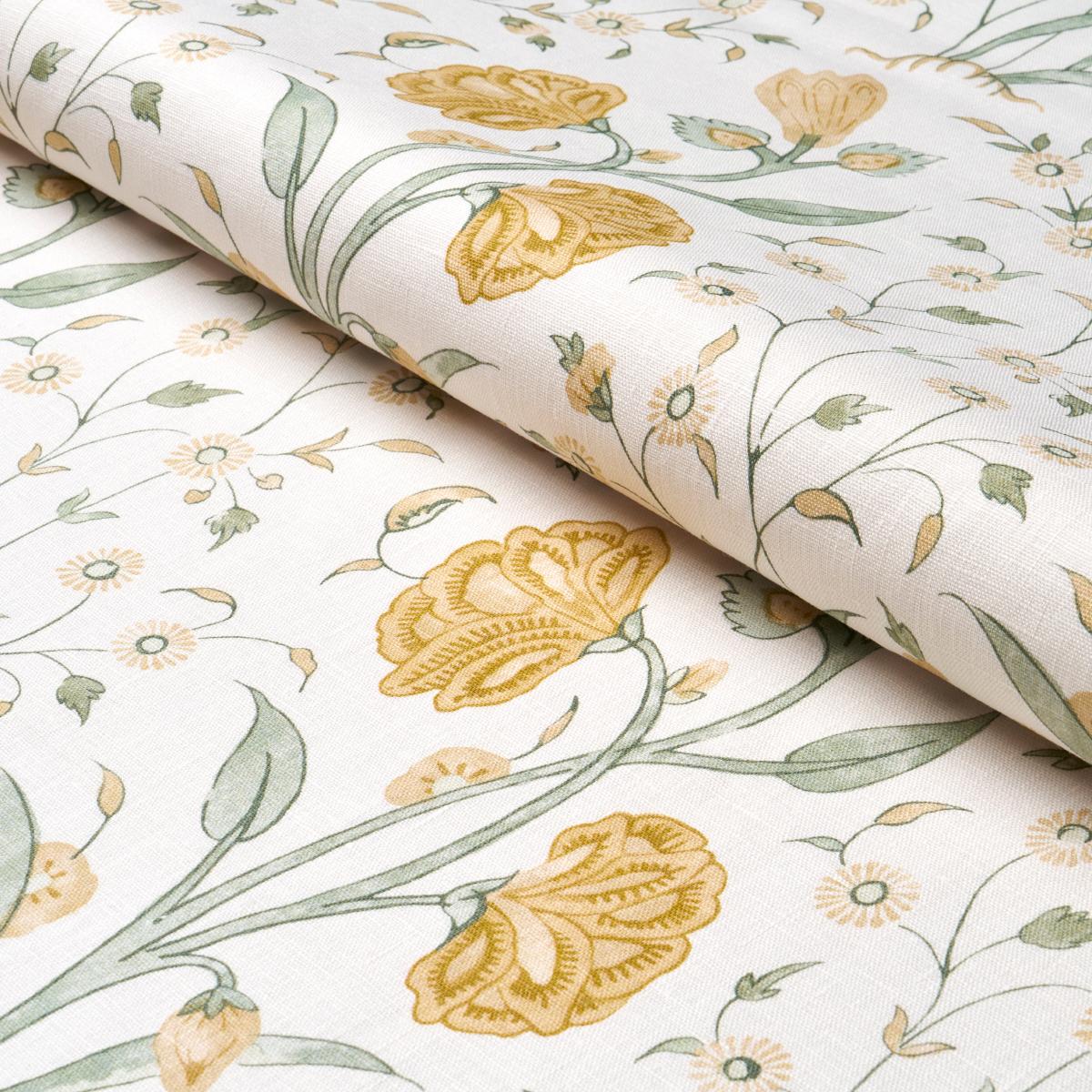 Schumacher Khilana Floral Marigold Fabric – DecoratorsBest