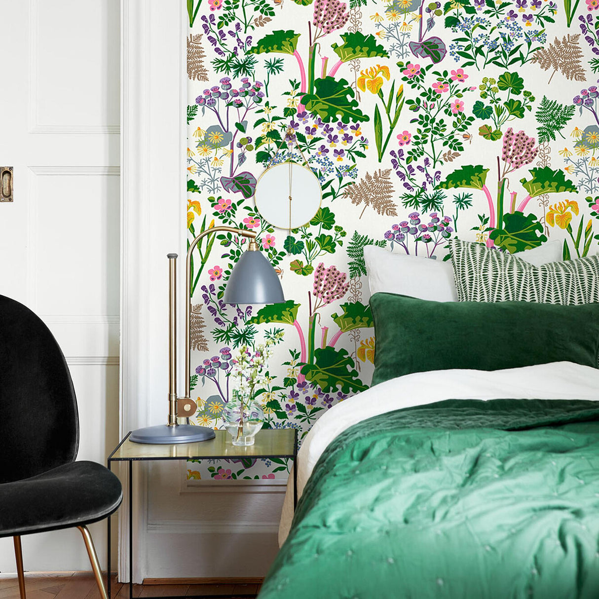 Borastapeter Rabarber Ivory Multi Wallpaper