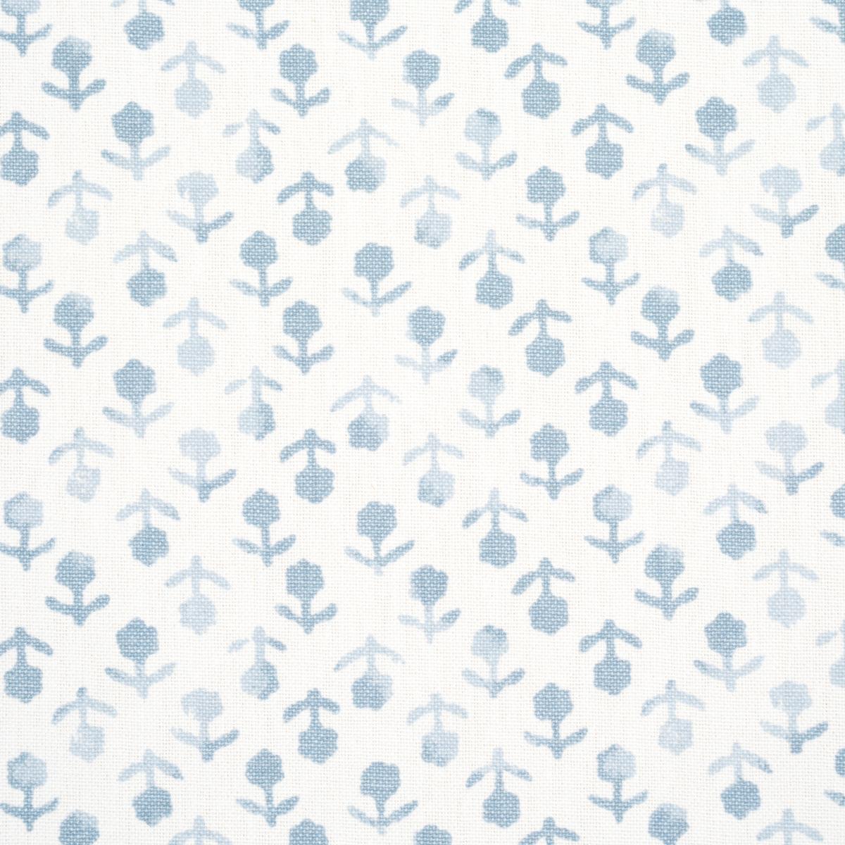 Schumacher Beatriz Handprint Sky Fabric