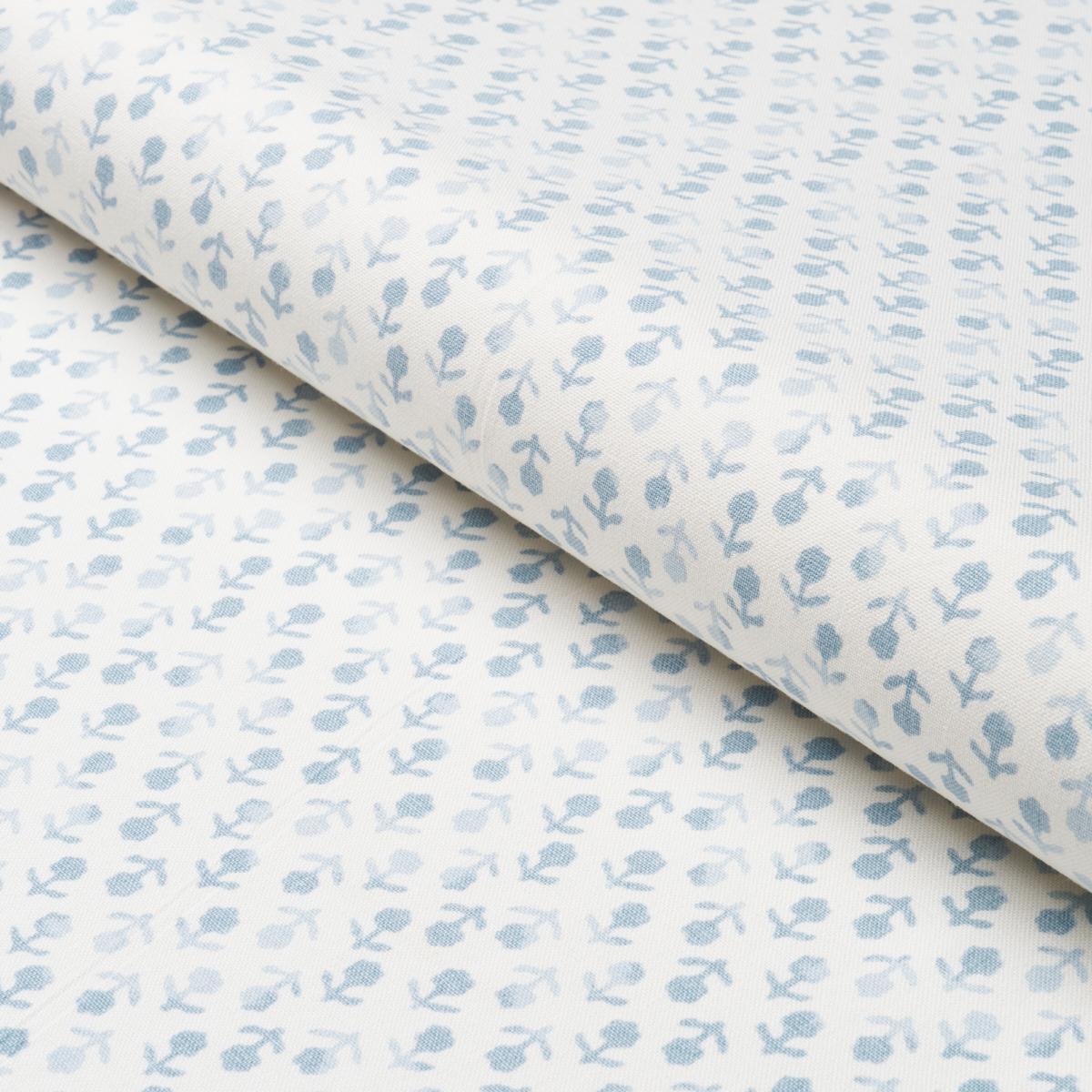 Schumacher Beatriz Handprint Sky Fabric