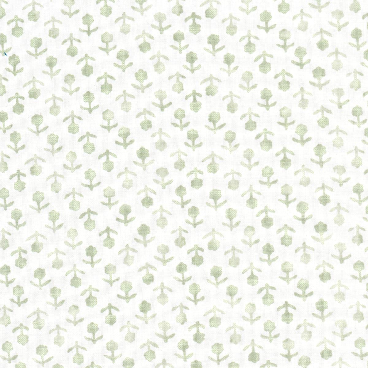 Schumacher Beatriz Handprint Sage Fabric