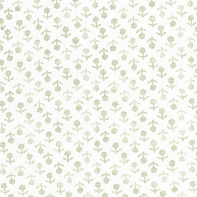 Schumacher Beatriz Handprint Sage Fabric