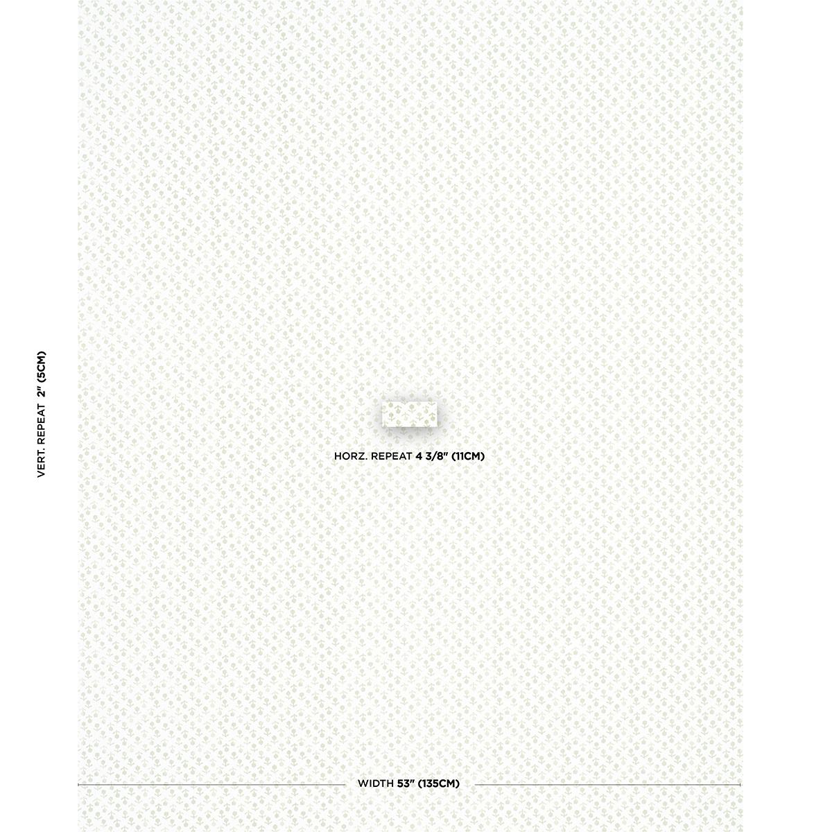 Schumacher Beatriz Handprint Sage Fabric