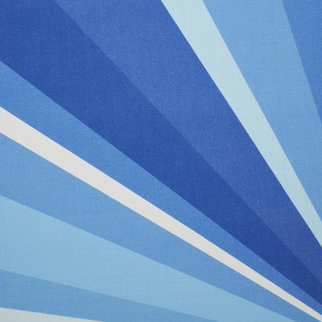 Schumacher Sunbeam Print Indoor/Outdoor Panel Horizon Blue Fabric