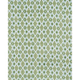 Schumacher Hamilton Ikat Blue And Leaf Fabric