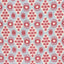 Schumacher Hamilton Ikat Sky And Cherry Fabric