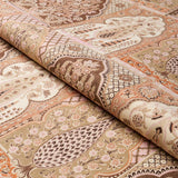 Schumacher Barra Palace Brown & Spice Fabric