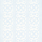 Schumacher Sunda Hand Blocked Print Sky Fabric