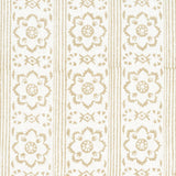 Schumacher Sunda Hand Blocked Print Neutral Fabric