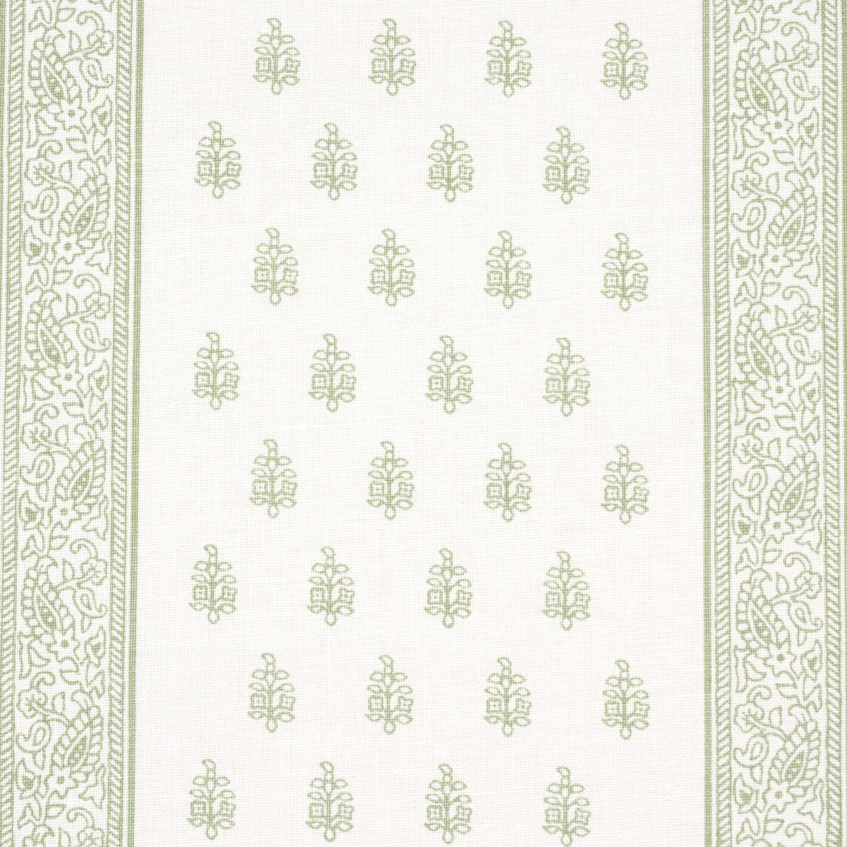 Schumacher Katsura Stripe Leaf Fabric
