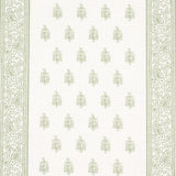 Schumacher Katsura Stripe Leaf Fabric
