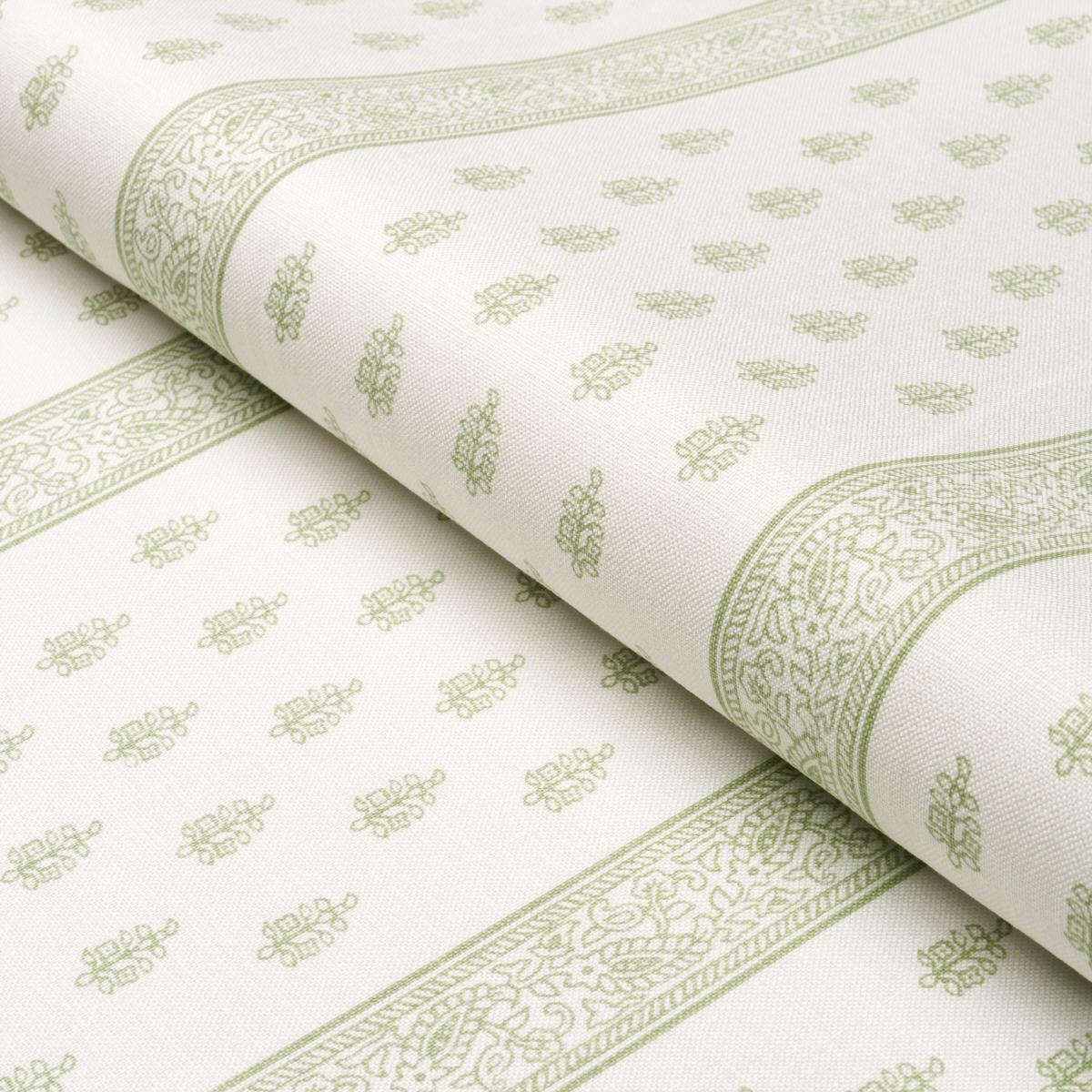 Schumacher Katsura Stripe Leaf Fabric