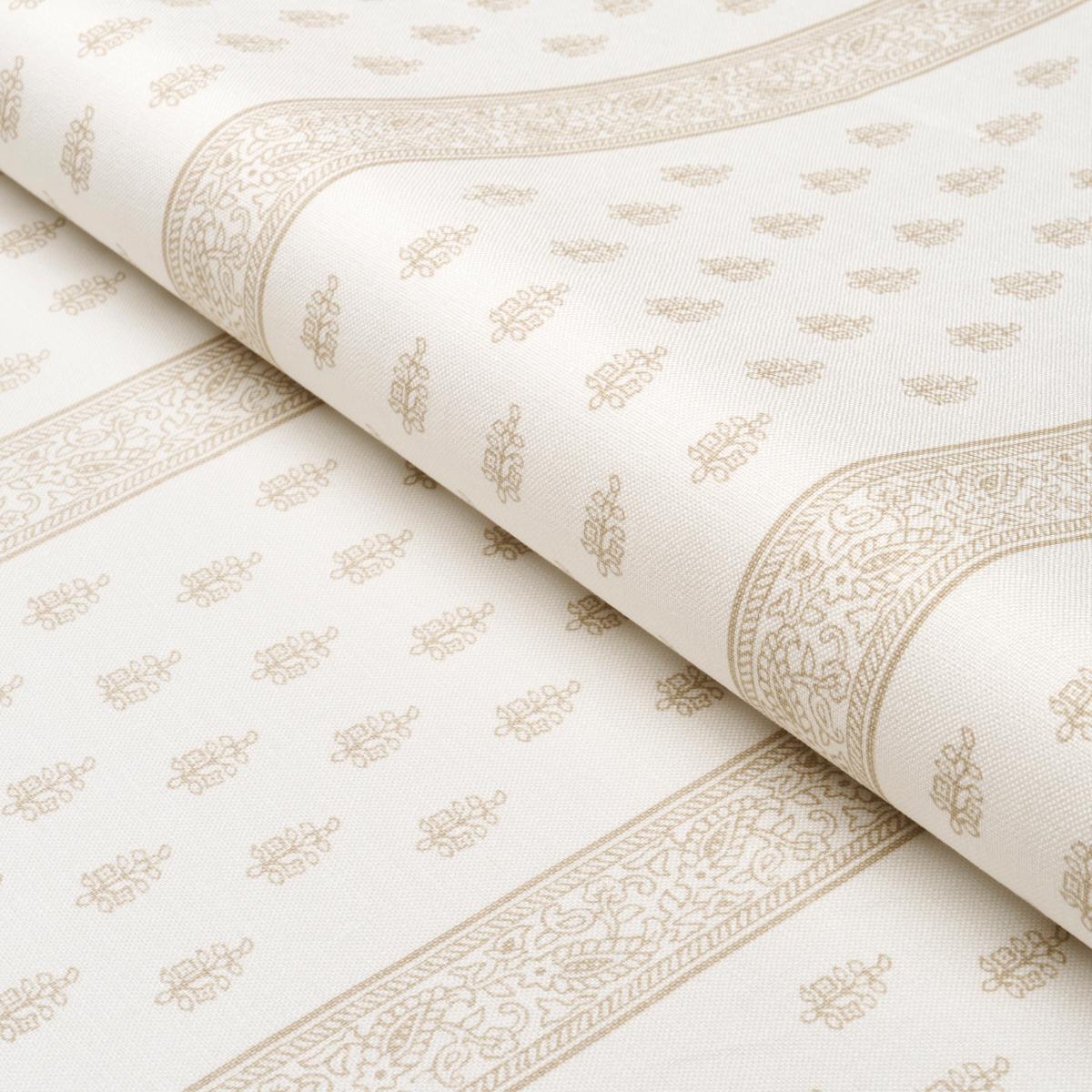 Schumacher Katsura Stripe Sand Fabric