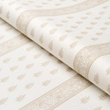 Schumacher Katsura Stripe Sand Fabric