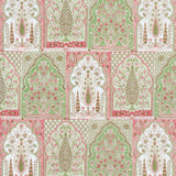 Schumacher Barra Palace Pink & Green Fabric