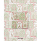 Schumacher Barra Palace Pink & Green Fabric