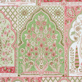 Schumacher Barra Palace Pink & Green Fabric