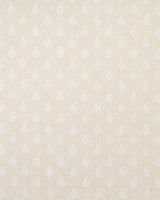 Schumacher Kerala Paisley White On Neutral Fabric