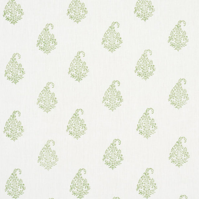 Schumacher Kerala Paisley Leaf Fabric