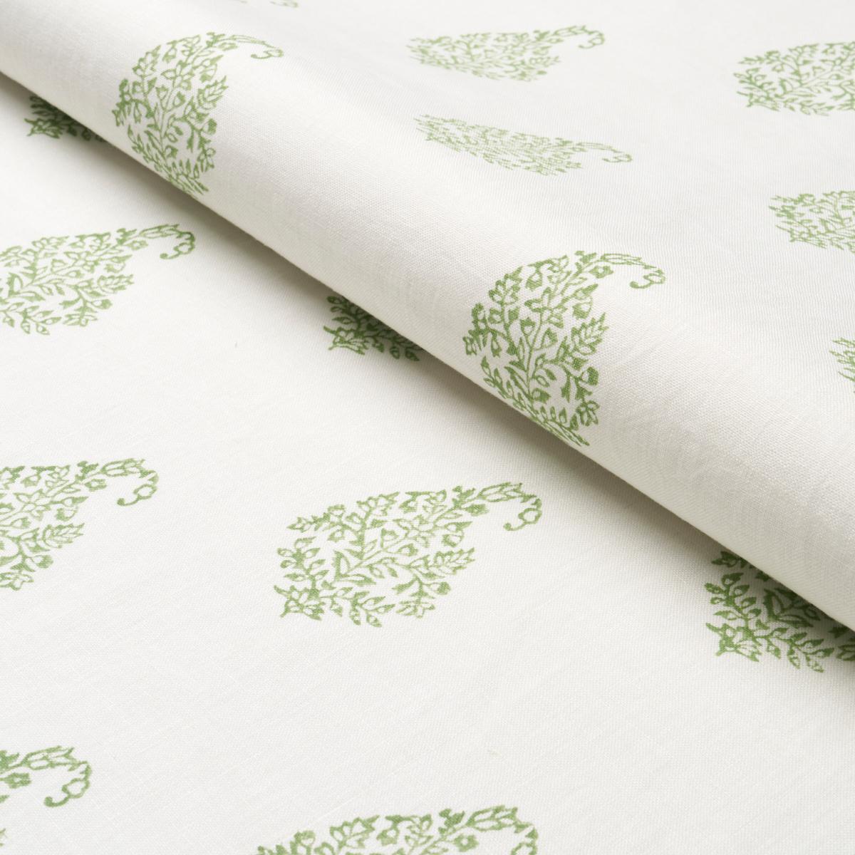 Schumacher Kerala Paisley Leaf Fabric