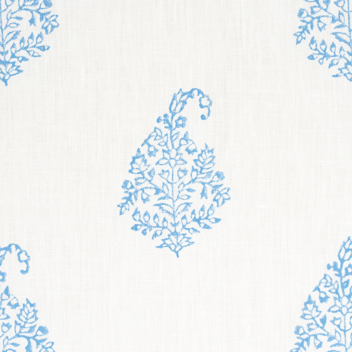 Schumacher Kerala Paisley Blue Fabric