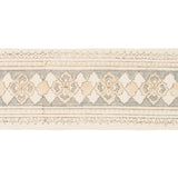 Schumacher Sand & Grey Amira Hand Block Printed Tape