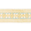 Schumacher Yellow & Aqua Amira Hand Block Printed Tape