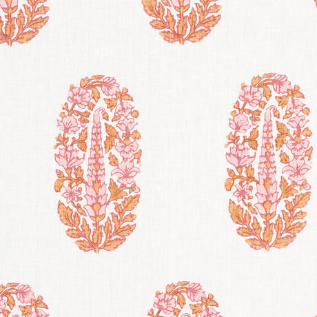 Schumacher Askandra Flower Tangerine Fabric