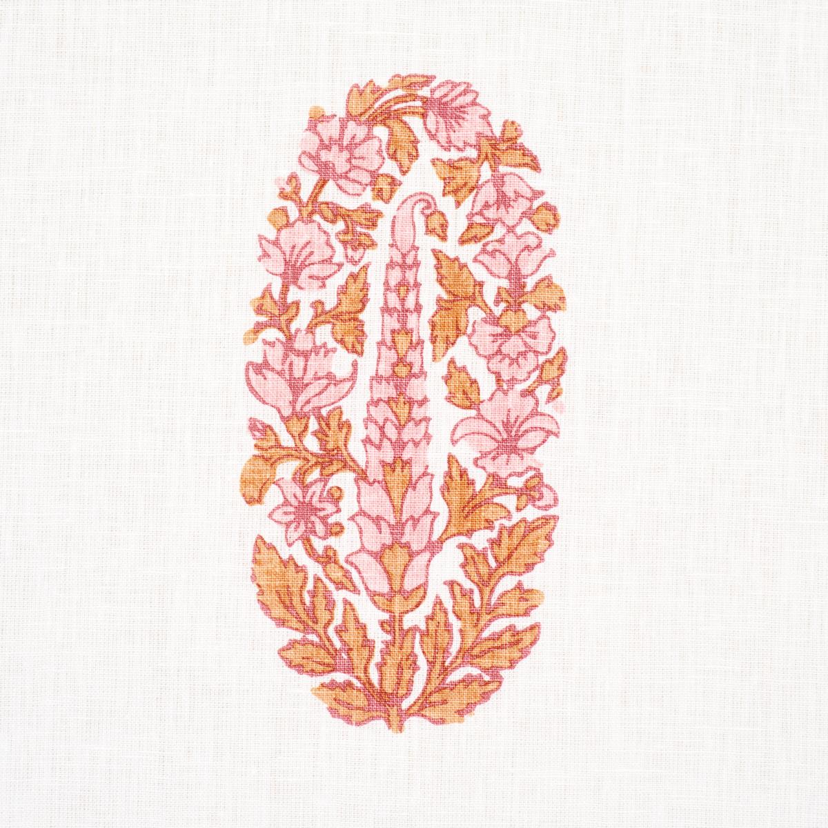 Schumacher Askandra Flower Tangerine Fabric