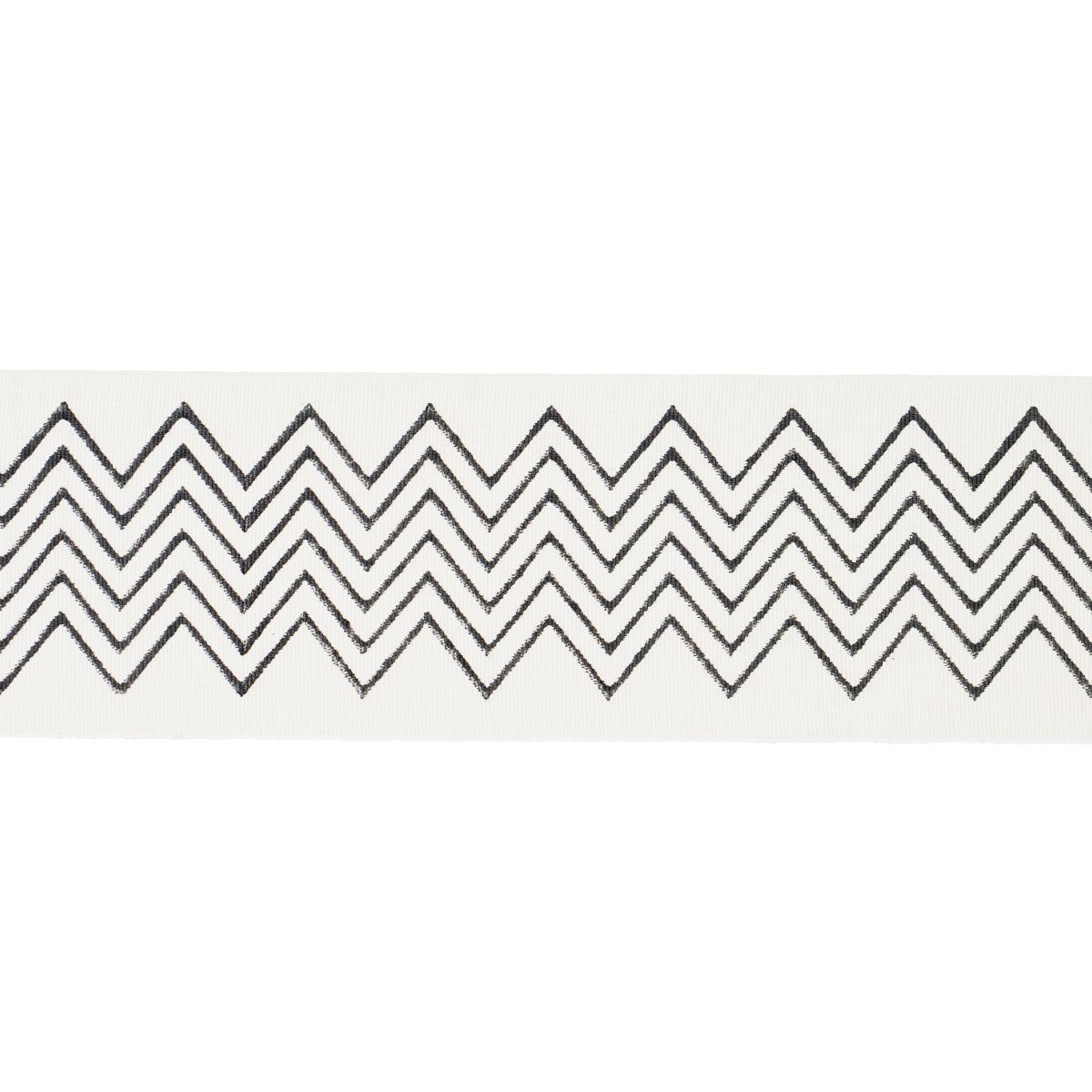 Schumacher Charcoal Leora Hand Blocked Tape Narrow