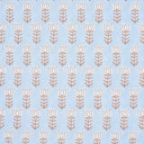 Schumacher Mia Tulip Sky & Sand Fabric
