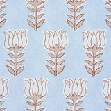 Schumacher Mia Tulip Sky & Sand Fabric