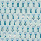 Schumacher Mia Tulip Mineral & Blue Fabric