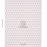 Schumacher Mia Tulip Delft & Crimson Fabric