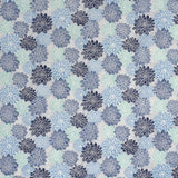 Schumacher Dahlia Hand Block Print Blues Fabric