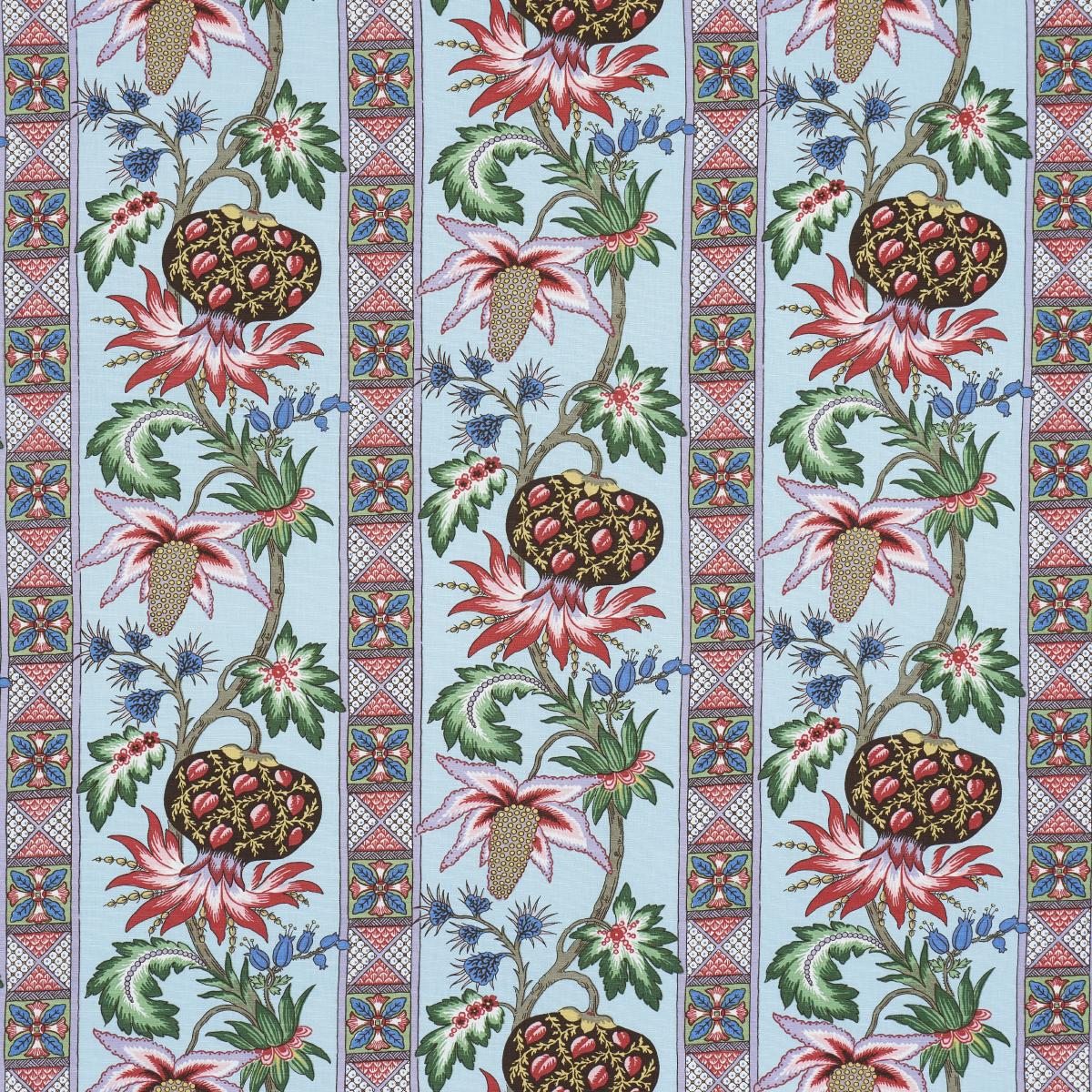 Schumacher Bailey Botanical Azure Fabric