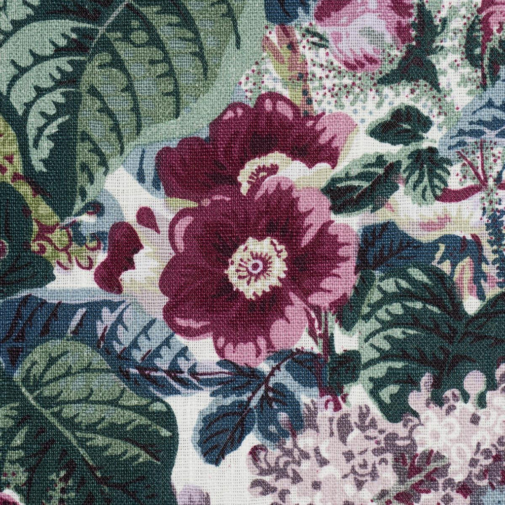 Schumacher Flora'S Fleurs Plum Fabric