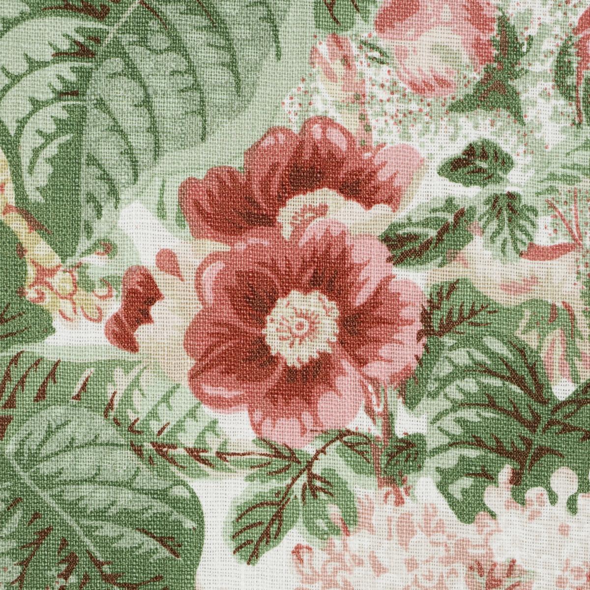 Schumacher Flora'S Fleurs Apricot Fabric