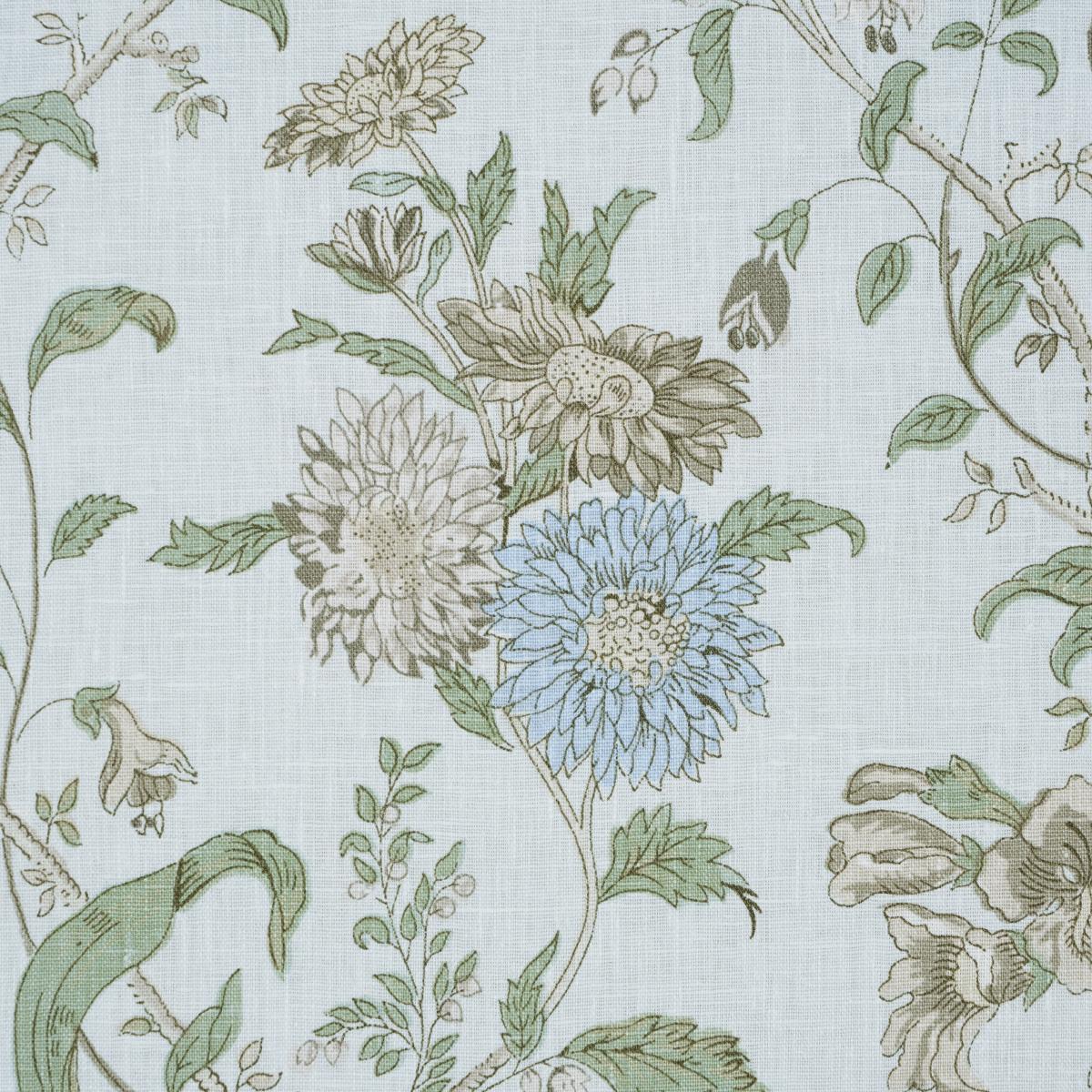 Schumacher Giselle Floral Sky Fabric