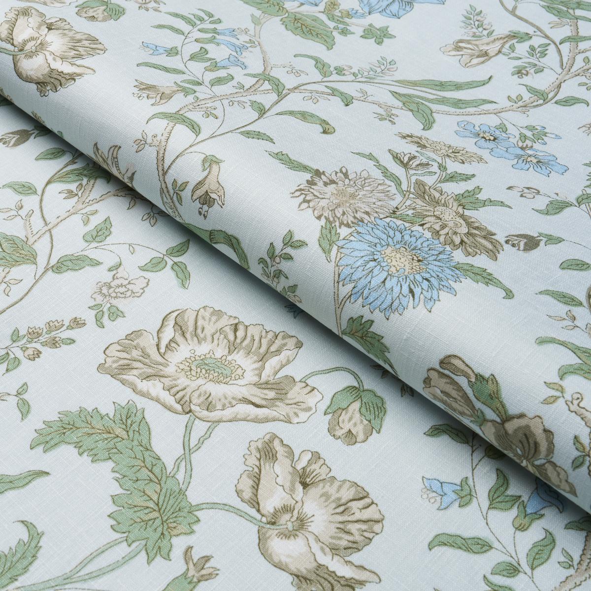 Schumacher Giselle Floral Sky Fabric
