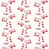 Schumacher Bleeding Hearts Red Fabric