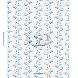 Schumacher Bleeding Hearts Blue Fabric