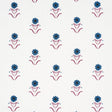 Schumacher Forget Me Nots Blue & Plum Fabric