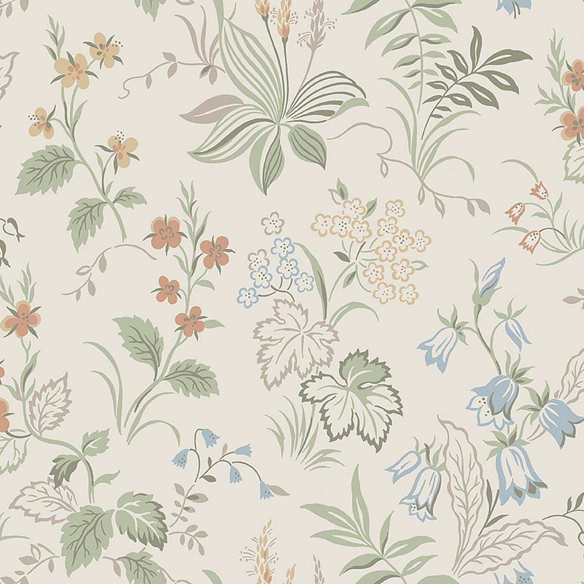 Borastapeter Folklore Ivory And Multi Wallpaper