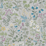 Borastapeter Flora Grey Wallpaper